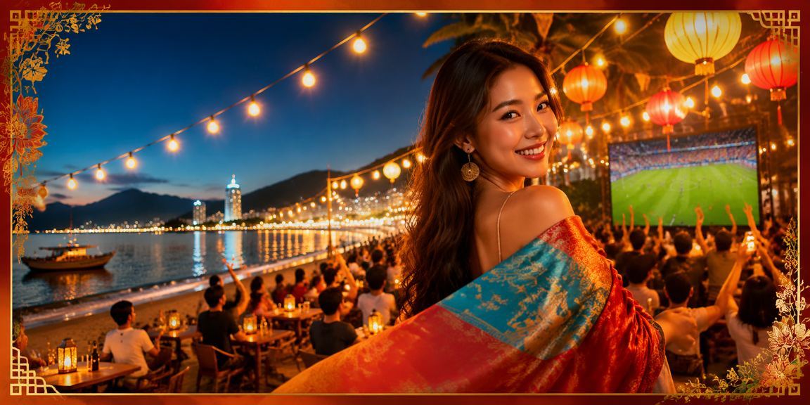 Người chơi theo dõi kết quả cá cược thể thao tại chợ đêm Nha Trang qua điện thoại